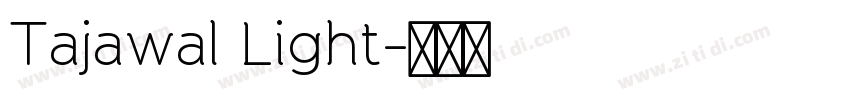 Tajawal Light字体转换